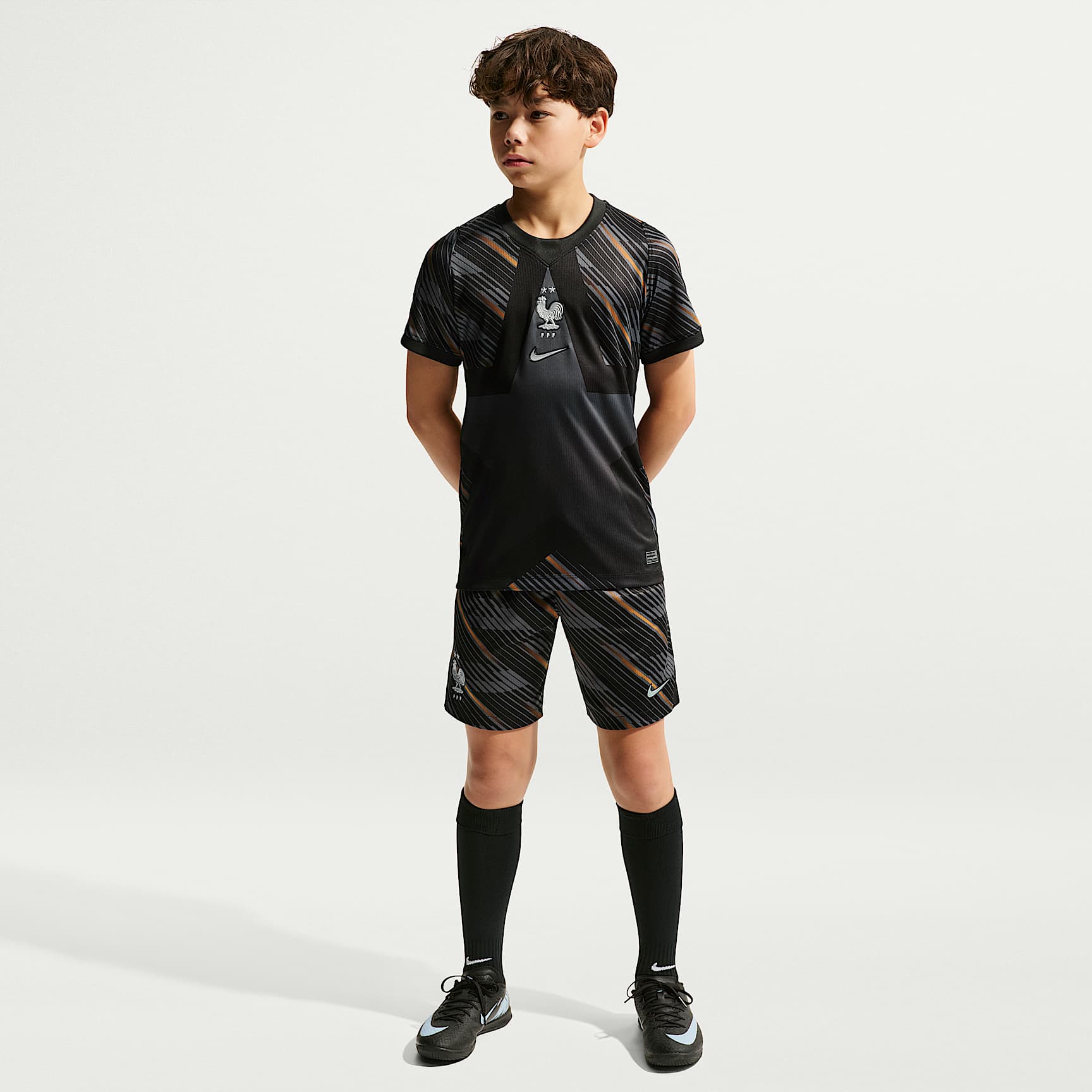 NIKE/ナイキ/ボガジュニアーズ/ゲームシャツ FFF 2026 Stadium Goalkeeper Older Kids' Nike Dri-FIT Football